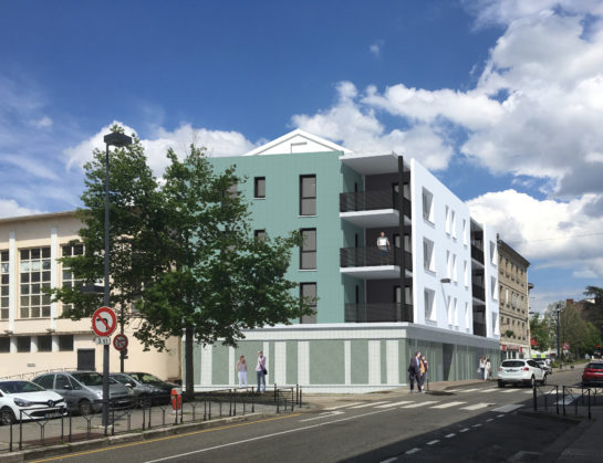 Construction en cours de 9 logements au Chambon Feugereolles