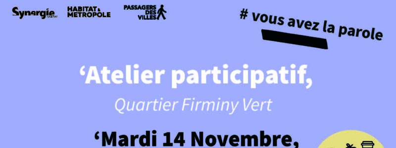 Atelier participatif “Firminy Vert, demain” le 14 novembre