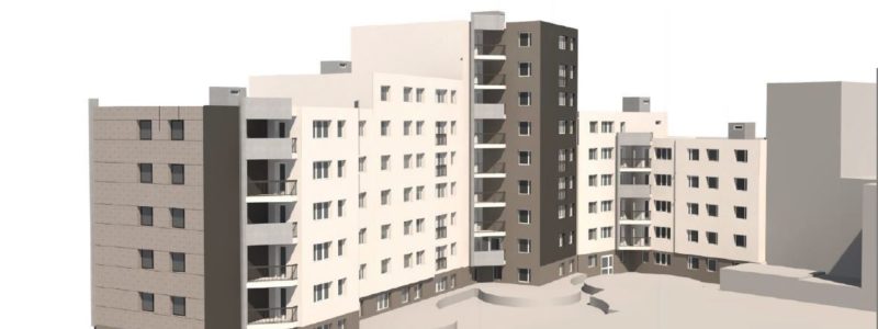 Saint-Etienne : Réhabilitation énergétique en cours de la Résidence Tarentaize 1