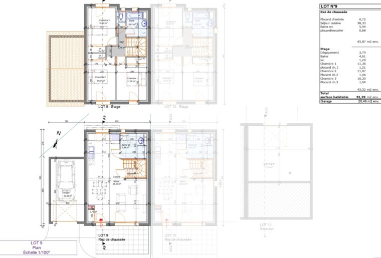 Maison 4 pièces avec garage et jardin Unieux