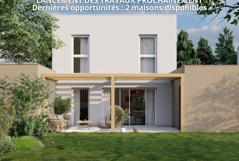 Maison moderne 4 pièces avec garage et jardin