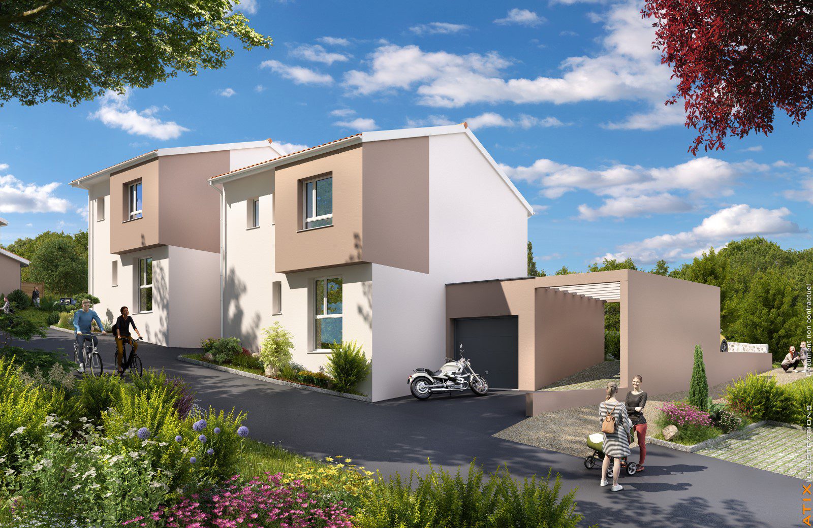 Maison 4 pièces avec garage et jardin Unieux